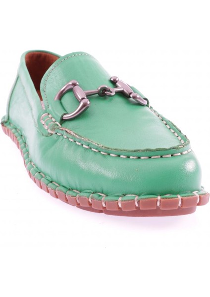 600-23Y Kadin Dikiş Detayli Metal Tokali Loafer Ayakkabi fırsatları