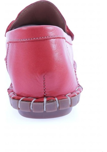 600-23Y Kadin Dikiş Detayli Metal Tokali Loafer Ayakkabi fiyatları