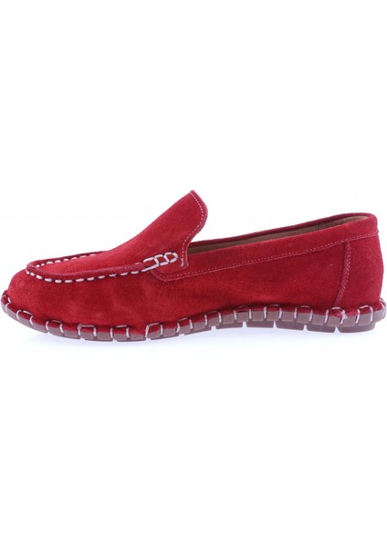 603-23Y Kadin Dikiş Detayli Loafer Ayakkabi modelleri