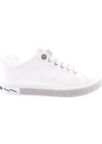 22510 Kadin Kürklü Sneakers Ayakkabi