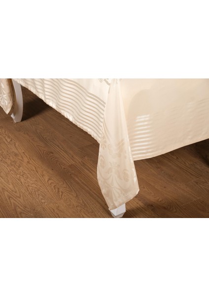 Lida Lüx Jakar Bambu Kumaş Bej Masa Örtüsü 160X320 cm - 1259