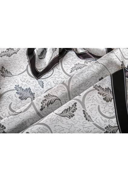 Aurora Jakar Kumaş Gümüş Siyah Sofra Tk. 8 Kşl. 160X230 cm 17 Prç - 1267