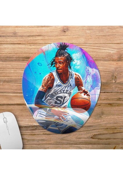 Ja Morant - Nba Bilek Destekli Mousepad Model - 1 Oval