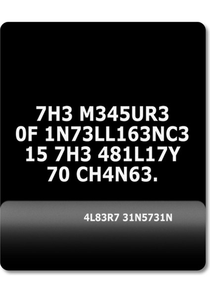 Einstein The Measure Of Intelligence Is The Ability To Change Bilek Destekli Mousepad Model - 1