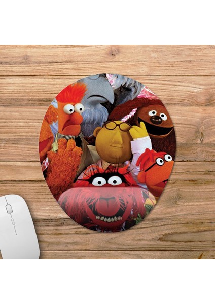 Muppet Show Bilek Destekli Mousepad Model - 1 Oval