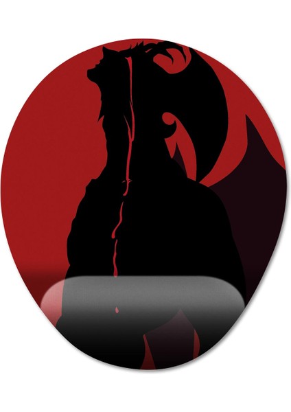 Devilman - Akira Fudo Bilek Destekli Mousepad Model - 1 Oval
