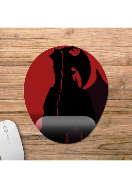 Devilman - Akira Fudo Bilek Destekli Mousepad Model - 1 Oval