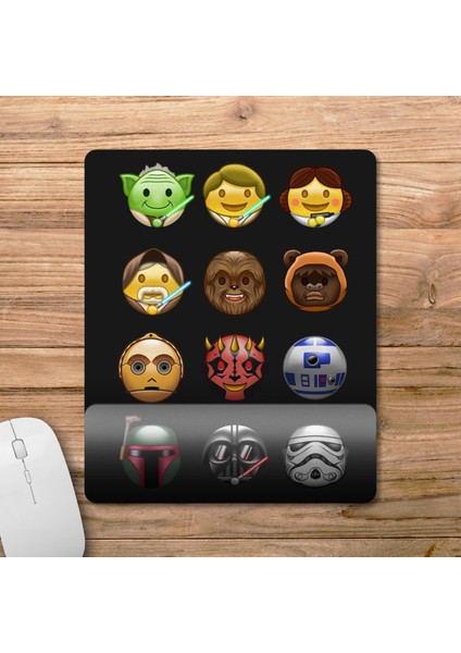 Star Wars Emojileri Bilek Destekli Mousepad Model - 1 fiyatları