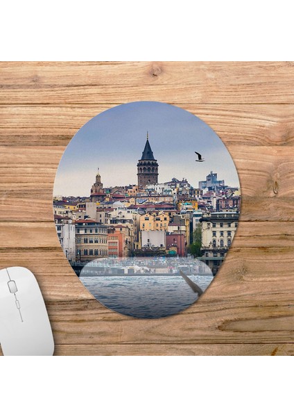 Istanbul - Gezgin - Seyahat Bilek Destekli Mousepad Model - 1 Oval fiyatları