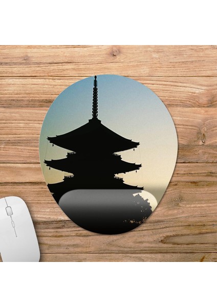 Kyoto - Gezgin - Seyahat Bilek Destekli Mousepad Model - 4 Oval fiyatları
