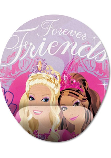 Barbie Bilek Destekli Mousepad Model - 2 Oval