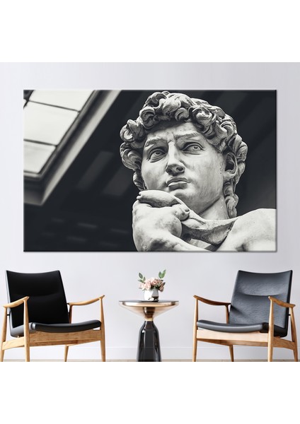 1 Parça Kanvas Tablo Michelangelo Kanvas Man Heykel Sanat Eseri Soyut Kanvas