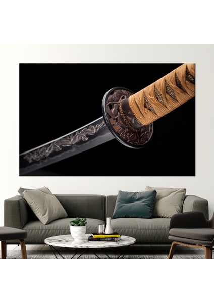 1 Parça Kanvas Tablo Samurai Kanvas Sanatı Modern Kanvas Samurai Sward Posteri fiyatları