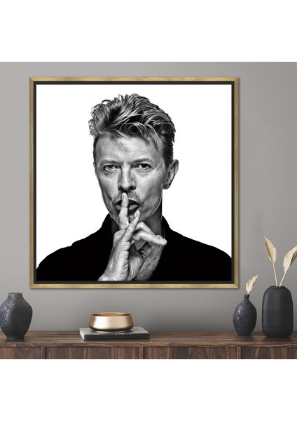 1 Parça Gold Çerçeveli Kanvas Tablo Ünlü Duvar Dekoru Ünlü Kanvas Dekor