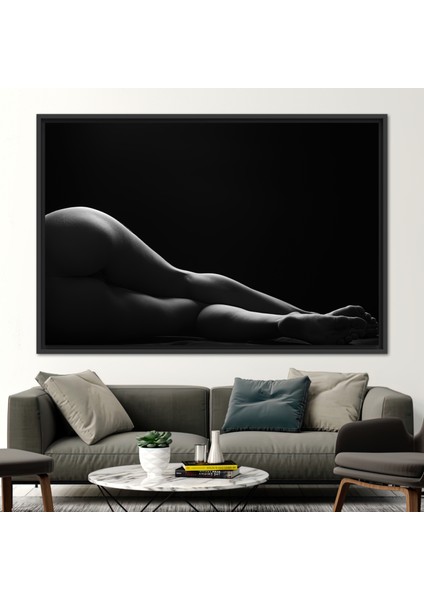 1 Parça Siyah Çerçeveli Kanvas Tablo Kadın Fotoğraf Baskısı Sanat fiyatları