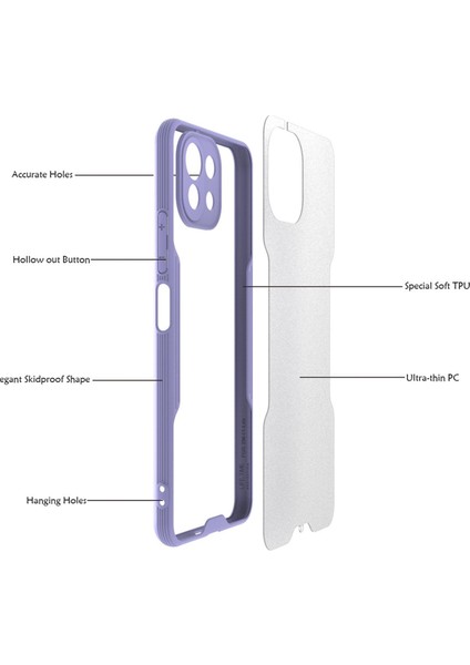Xiaomi Mi 11 Lite Kılıf Platin Silikon - Lacivert 300099