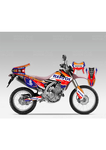 Honda Crf 250 L Repsol Design Sticker Set