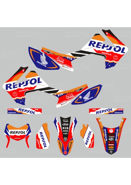 Honda Crf 250 L Repsol Design Sticker Set fiyatları