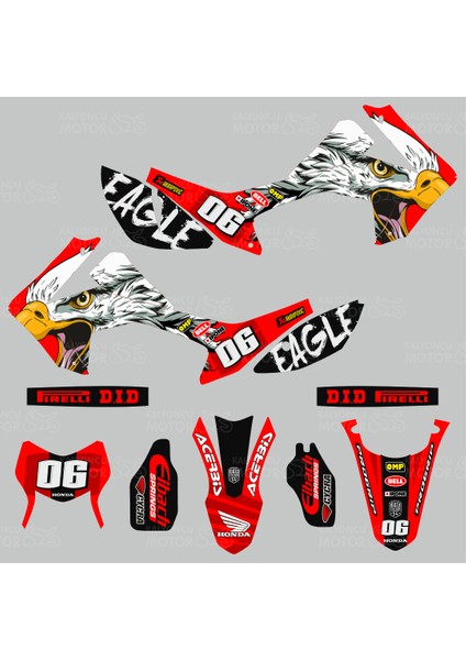 Honda Crf 250 L Eagle Design Sticker Set No:06 fiyatları
