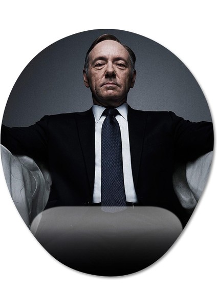 House Of Cards Bilek Destekli Mousepad Model - 1 Oval