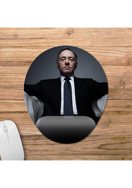 House Of Cards Bilek Destekli Mousepad Model - 1 Oval