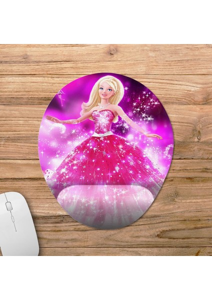 Barbie Bilek Destekli Mousepad Model - 1 Oval