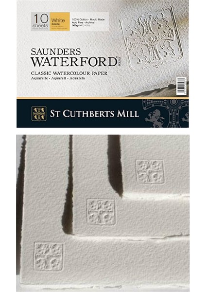 Waterford Suluboya Kağıdı Rough 300 gr 56X76 Pamuk Tabaka 10'lu Paket