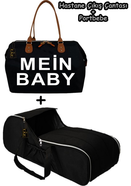 Portbebe Ana Kucağı Puset + Hastane Çıkışı Anne Bebek Bakım Çantası 2 Li Set indirimleri