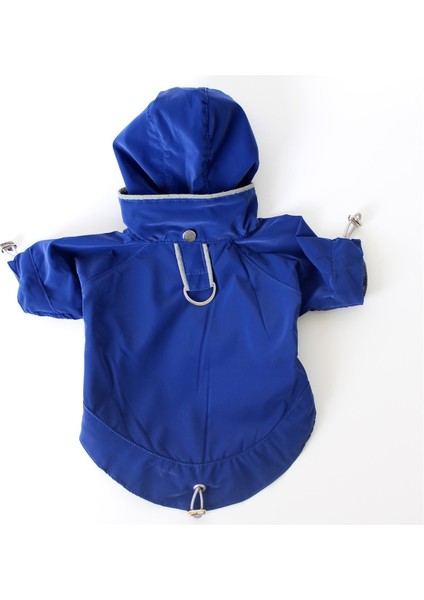 Astarsız Kapüşonlu Pet Yağmurluk - Lacivert / Saks - Köpek Kedi Kıyafeti fiyatları
