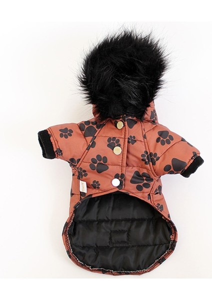 Pet Mont Pati Desenli Kahverengi Köpek Kedi Kıyafeti fiyatları