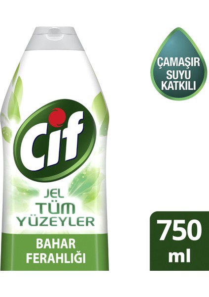 Yüzey Temizleyici Tüm Yüzeyler Jel Bahar Ferahlığı 750 ml