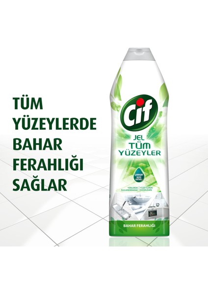 Yüzey Temizleyici Tüm Yüzeyler Jel Bahar Ferahlığı 750 ml