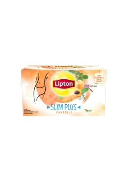 Slim Plus Kayısılı Bardak Poşet Bitki Çayı 20'li 36 gr