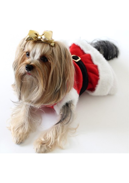 Noel Anne Pet Elbisesi Kedi Köpek Kıyafeti Kırmızı fiyatları