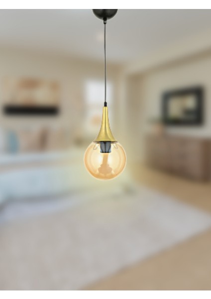 Damla Tekli Siyah - Eskitme Sarkıt Avize