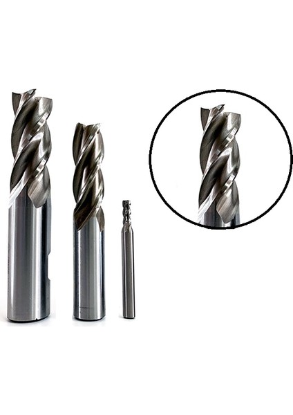 DIN844 Hss Parmak Freze Bıçak 4 Ağızlı 23 mm