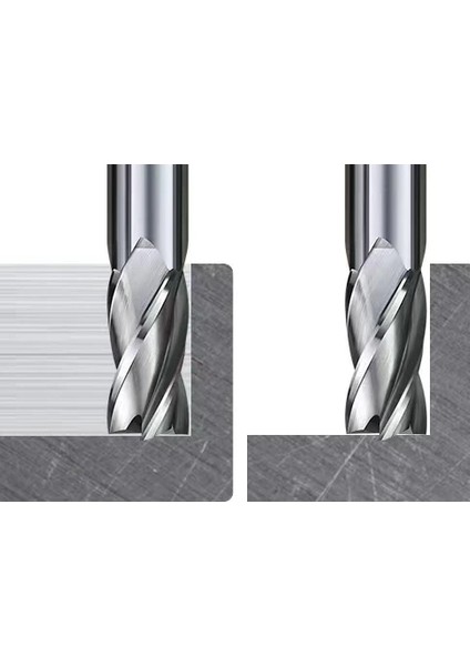 DIN844 Hss Parmak Freze Bıçak 4 Ağızlı 23 mm