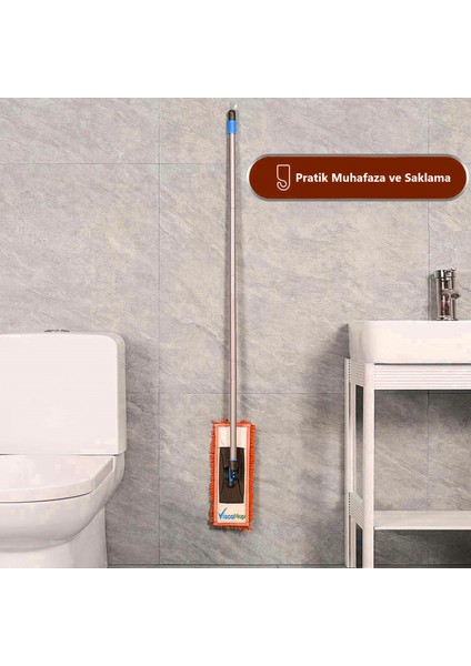 Pratik Süper Emici Toz Toplayıcı Microfiber Şönil Mop Bezi 50 cm fiyatları
