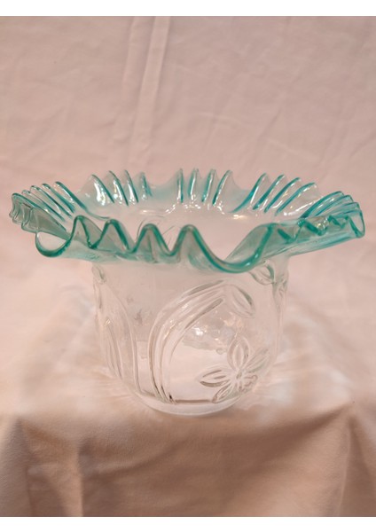 Kıvırcık Avize Camı(turkuaz Mavi-Şeffaf Renkte)(alt Çapı: 10.00cm-h:15,50cm) fiyatları