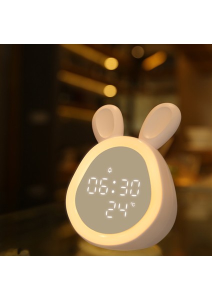 Şarj Edilebilir LED Işıklı Dijital Çalar Saat (Yurt Dışından)