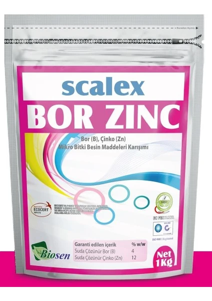 Scalex Bor Zinc(Bor ve Çinko Karışımlı Katı Gübre)- 1kg