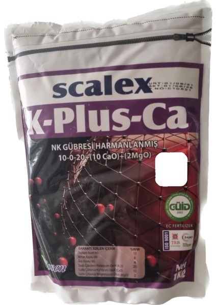 Scalex K-Plus-Ca (Harmanlanmış Azot ve Potasyum Gübresi)-2,5 kg