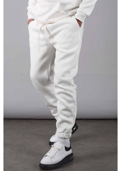 Ekru Şardonlu Basic Erkek Eşofman Altı 5482