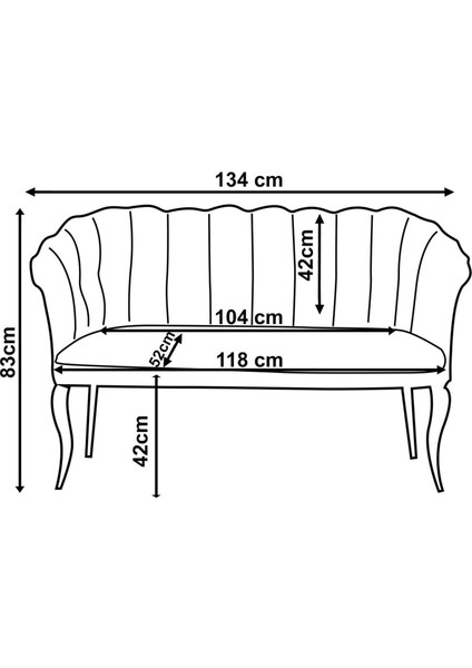 Papatya Çay Seti Koltuk Takımı, Salon Balkon Takımı-2+1+1