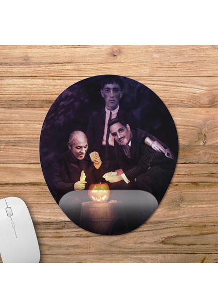 Addams Family Bilek Destekli Mousepad Model - 1 Oval
