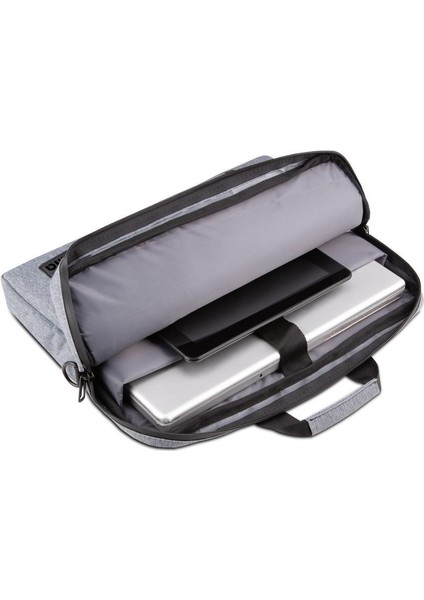 Mıla ML-T204 15.6"su Geçirmez Kumaş , Su Geçirmez Fermuar Laptop ,notebook Çantası-Gri