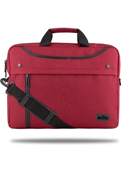 Mıla ML-T205 15.6"su Geçirmez Kumaş , Su Geçirmez Fermuar Laptop ,notebook Çantası-Bordo