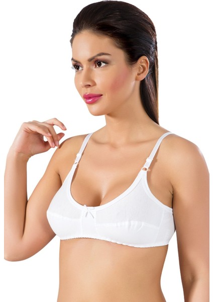 5'li Paket, %100 Pamuklu, Büyük Beden, Balensiz, Desteksiz, Kapsız, Penye Battal Sütyen 083