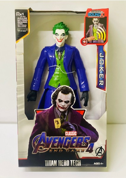 Joker Karakter Figürü Sesli Işıklı Oyuncak Joker Figür Karakter Oyuncak