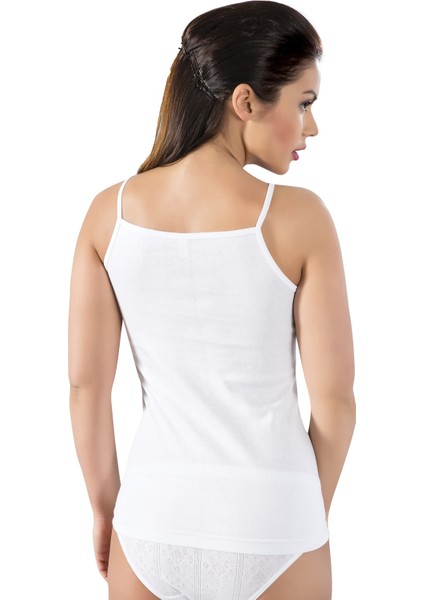 Ribana Dokuma, %100 Pamuk Kumaş, Ince Askılı Kadın Atlet 6'lı Paket fiyatları